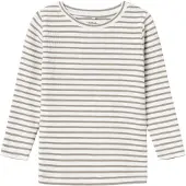 Name It Mini Stribet Top Med Lange Ærmer