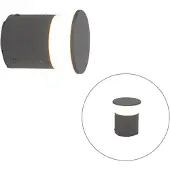 QAZQA Moderne udendørslampe mørkegrå 12 cm inkl. LED - Bar