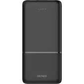 Deltaco PB-C1007 Powerbank | 2x USB-A + 1x USB-C | PD | Black - 10000 mAh
