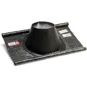 KIERULFF Metalbestos skorsten uØ 250mm inddækning 5-32° flex sort