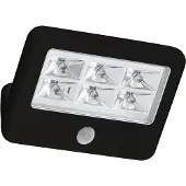 Eglo GAVELLO UDENDØRS M/SENSOR U/BATTERI SORT 4000K