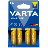 Varta Longlife batteri - AA 4 pk.