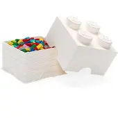 LEGO 4-knops opbevaringsklods - hvid 5006931