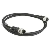 Schneider Electric XZCR1511064D5, 5 m, M12, M12, Hanstik/Hunstik, Sort, Polyurethan (PUR)