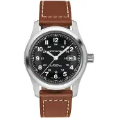 Hamilton Watche Herreur H70555533 Field Sort/Læder Ø42 mm
