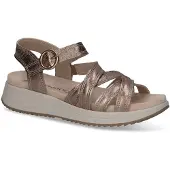 Caprice Sandal, brown, made of Leather without heel, Size 41