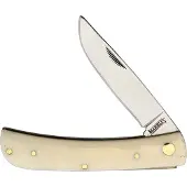 Marbles Work Knife White Smooth Bone