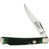 Marbles One Blade Hunter Green Bone