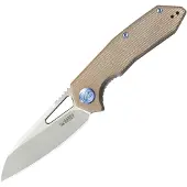 Kubey Vagrant Linerlock Tan Micar