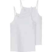 Name It Kids Undertrøje - Noos - NkfStrap - 2-pak - Bright White - - 6 år (116) - Undertrøje