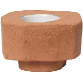 Ferm Living Kurinu lysestage Terracotta