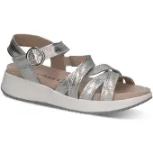 Caprice Sandal, silver, made of Leather without heel, Size 39