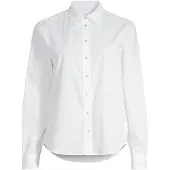 Gant Ganttil kvinder. 4300348 Skjorte Regular Fit poplin hvid (40), Casual, Bomuld, Lange ærmer
