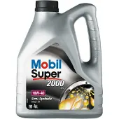 Mobil Super 2000 X1 10W40 semisyntetisk olie, 4 L
