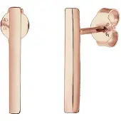 Elli Øreringe 'Geo' rosa guld