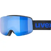 Uvex pwdr FM, skibriller, junior, sort/blå