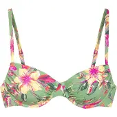 LASCANA Bikinioverdel lysegrøn / mørkegrøn / lyseorange / fuchsia