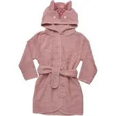 Pippi Baby Badekåbe - Misty Rose m. Ræv - - 110/116 - Badekåbe