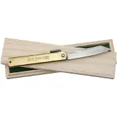 Higonokami Damascus Folder Brass
