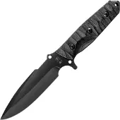TB Outdoor Survival Fixed Blade Black