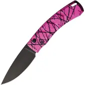 Piranha Knives Auto X Button Lock Pink