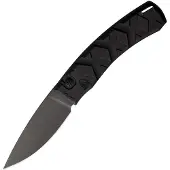 Piranha Knives Auto X Button Lock Black