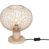 TRIO Moderne trådbordslampe beige 33 cm - Gila