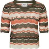 Pepe Jeans Pepe Jeanstil kvinder. PL702205 Hollis flerfarvet trøje (L), Casual, Akryl