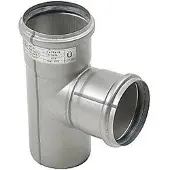 Blücher Ø 75 x 75 mm x 87,5° Grenrør syrefast AISI316L/EN1.4404