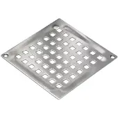 Blücher 140 x 140 mm Square Vienna rist med skruehuller