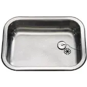 Juvel Barents vask 48x34 cm, mat overflade med prop og overløb