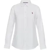 U.S. POLO ASSN. Bluse 'UWGina' brun / rød / hvid