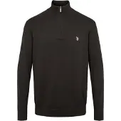 U.S. POLO ASSN. Pullover 'UMBRISON' lysegrå / sort