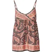 KOROSHI Overdel beige / pink / lyserød / sort