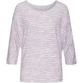 LASCANA Shirts lilla / offwhite