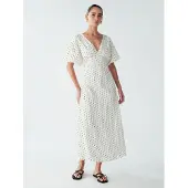 St MRLO Kjole 'Palm' sort / hvid