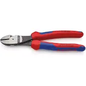 Knipex 74 02 200 SB, Håndkabelskærer, Blå, Rød, Sort, Rustfrit stål, 4,2 mm, DIN ISO 5749, 200 mm