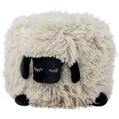 Bloomingville Puf - 55x50x45 cm - Dolly - Hvid - - OneSize - Puf