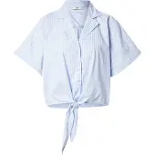 JDY Bluse 'JDYMIO' lyseblå / hvid
