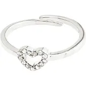 Pilgrim Ring 'Lulu' sølv / transparent