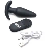 Bang! Xr Brands Vibrerende Silikone Analplug med Fjernbetjening