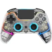 Deltaco GAMING PS4 Transparent Controller - Wireless Controller - Sony PlayStation 4