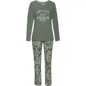 Vivance Pyjamas camel / mint / jade / hvid