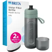 Brita 1052249, Vandfiltreringsflaske, 0,6 L, Grøn, Grå