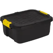 Cep Opbevaringkasse Strata heavyduty m/låg 24l sort