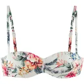 LASCANA Bikinioverdel creme / mørkegrøn / orange / pink