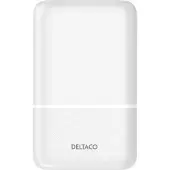 Deltaco Power Bank 10 000 mAh, 2x USB-A, 1x USB-C, Vit