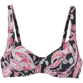 Sunseeker Bikinioverdel lyseblå / pink / sort / hvid