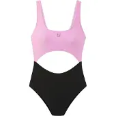 LASCANA Sportsbadedragt lyselilla / sort