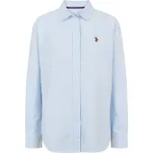 U.S. POLO ASSN. Bluse 'UWGina' pastelblå